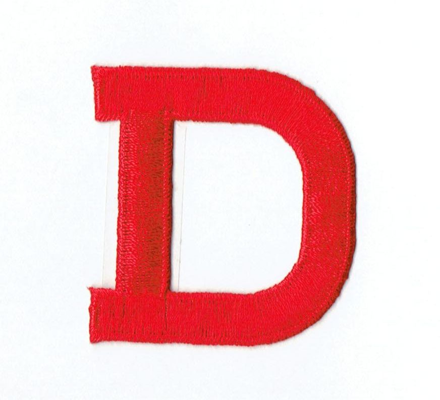 2” Alphabet Red Letters - Block Style