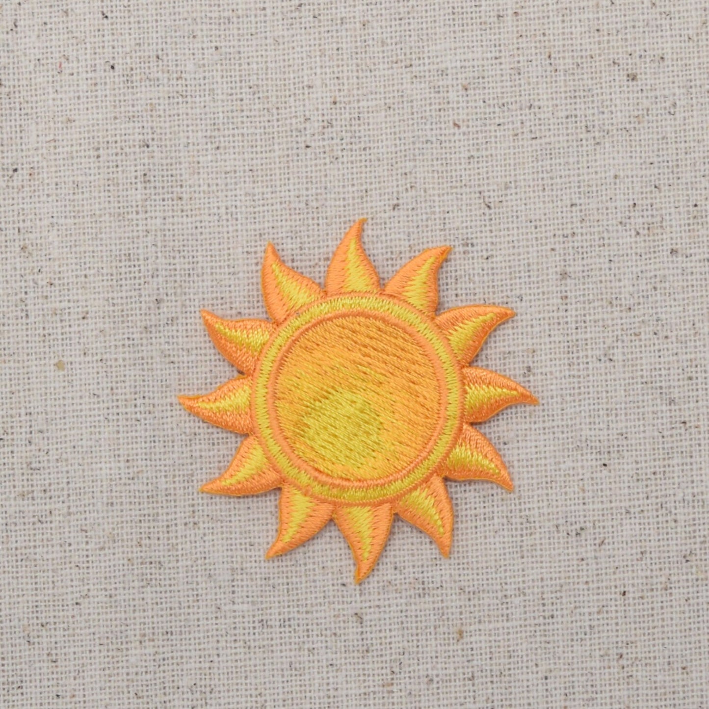 Yellow Sun - Tropical - Summer - Iron on Applique - Embroidered Patch