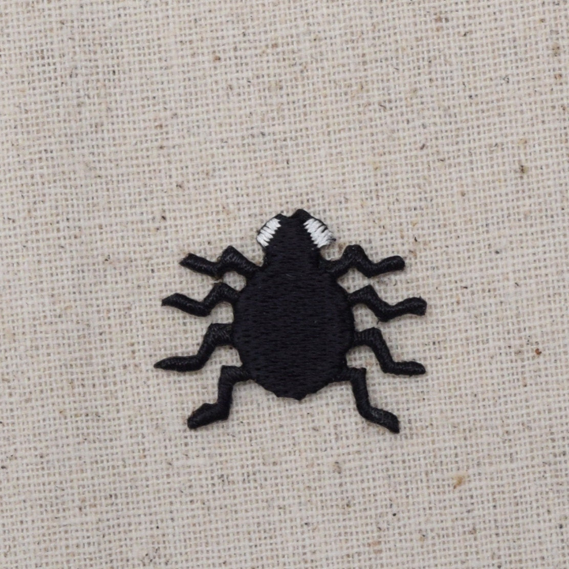 Black Spider - Halloween - Iron on Applique - Embroidered Patch