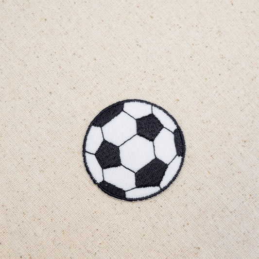 Soccer Ball - Large - 2.5" - Futebol - Embroidered Patch - Iron on Applique - 695248A