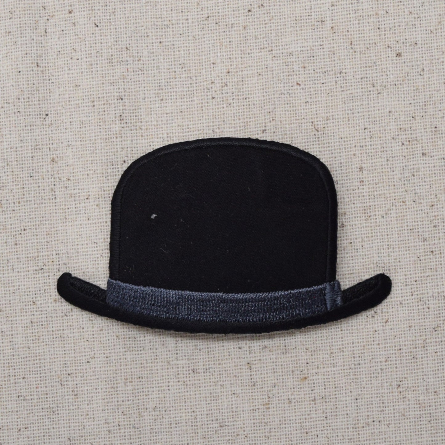 Bowler's Hat Embroidered Iron on Patch