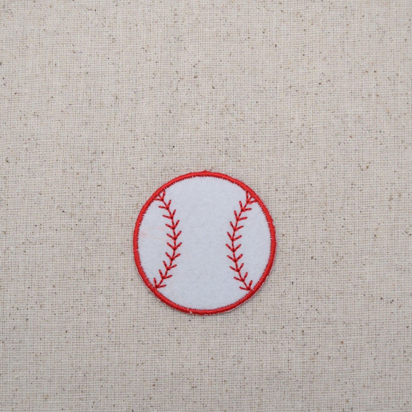 Baseball - Felt - Sports Ball - Embroidered Patch - Iron on Applique - 694573B
