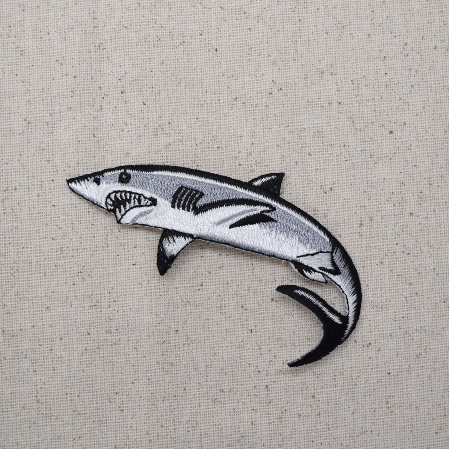 Great White Shark - Embroidered Patch - Iron on Applique - 694220AL