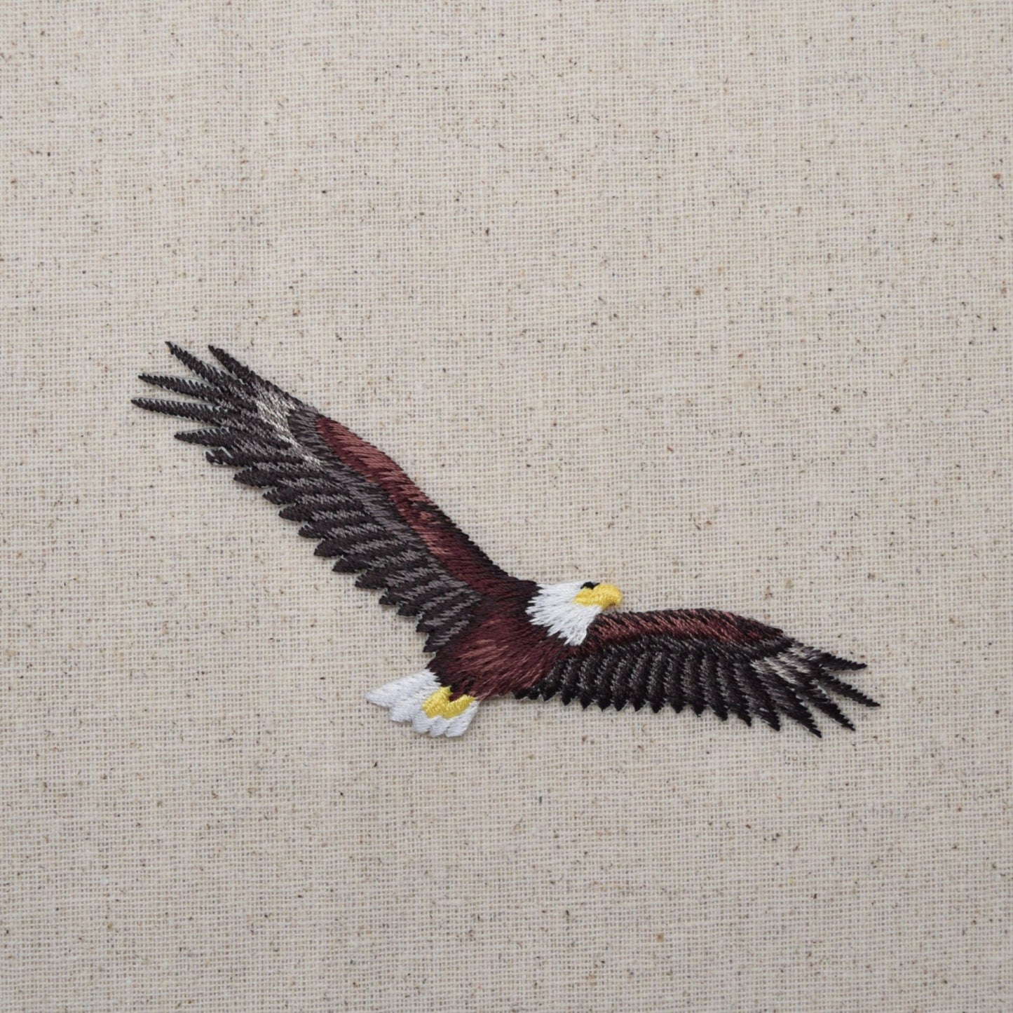 American Bald Eagle - Soaring - Bird - Iron on Embroidered Patch