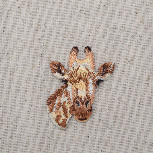 Giraffe Head - Face - Embroidered Patch - Iron on Applique - 1516641-A