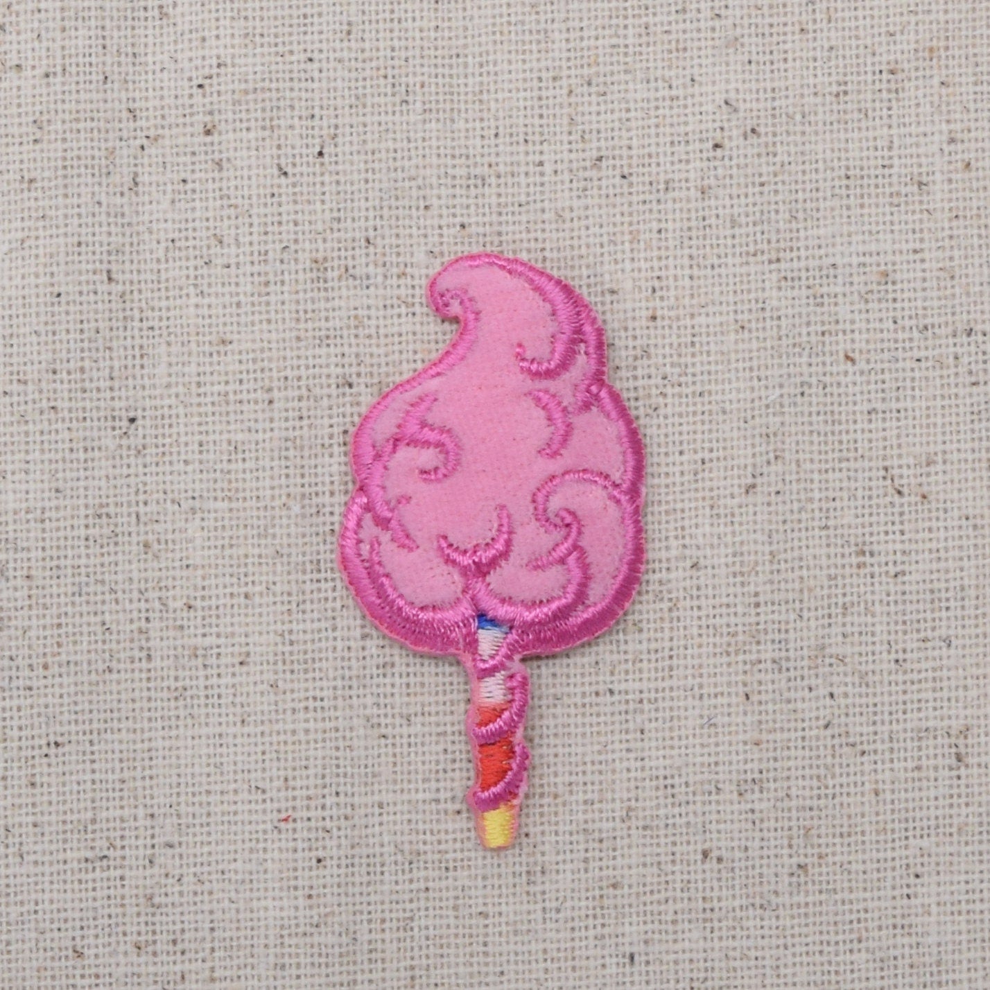 Pink Cotton Candy - Iron on Applique - Embroidered Patch - 796432-B