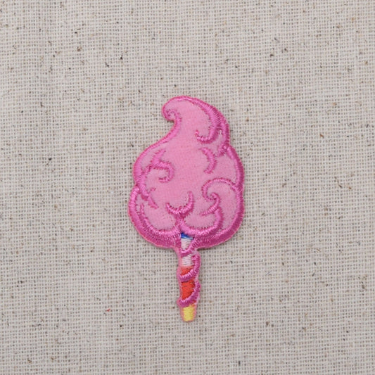 Pink Cotton Candy - Iron on Applique - Embroidered Patch - 796432-B