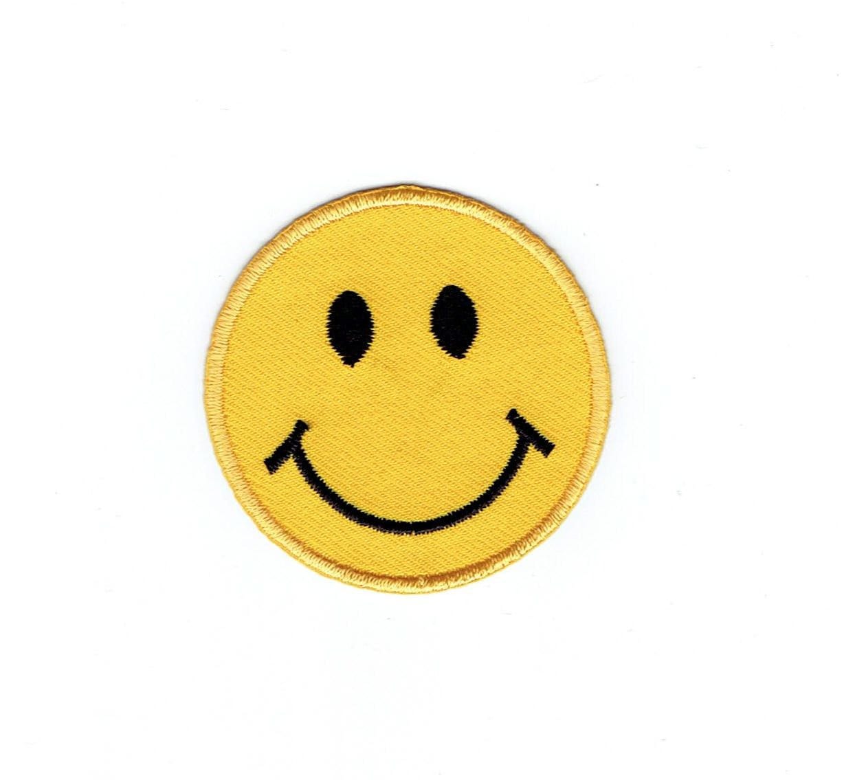 Smiley Face - Emoji - Embroidered Iron on Patch