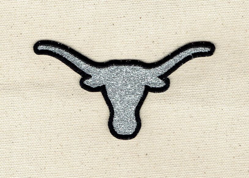 Steer Head - Longhorn - Custom Colors - Embroidered Iron on Patch