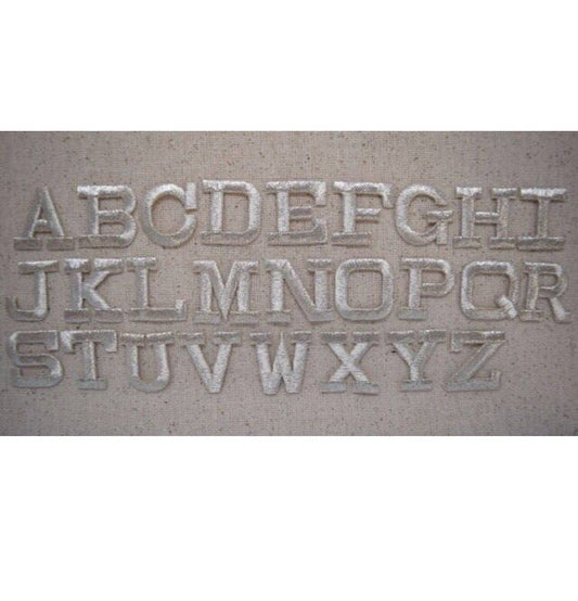 1" Alphabet Letter - METALLIC SILVER