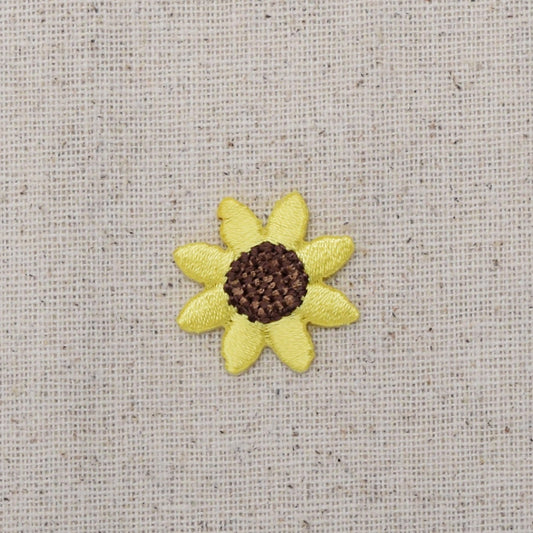 Sunflower - Small - Yellow Flower - Iron on Applique - Embroidered Patch - WA82