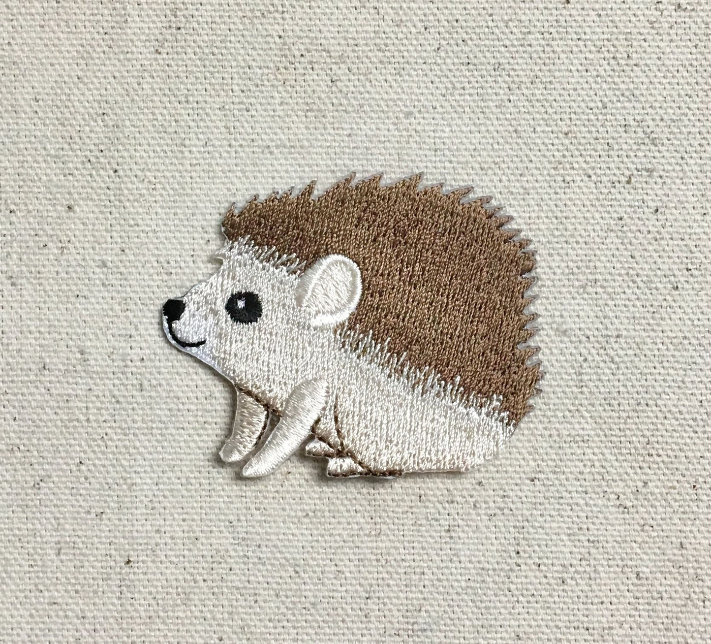 Baby Hedgehog - Facing Left - Embroidered Patch - Iron on Applique - 697255-A