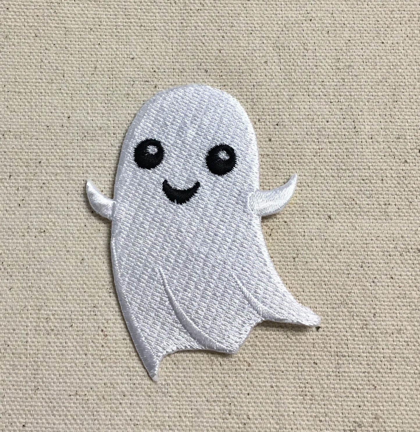 Halloween Ghost - Smiling/Friendly -  Iron on Patch