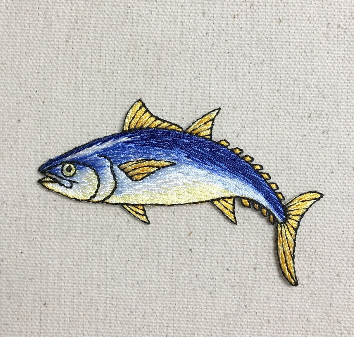 Tuna Fish - Natural - Fishing/Camping - Iron on Applique/Embroidered Patch - 152639-A