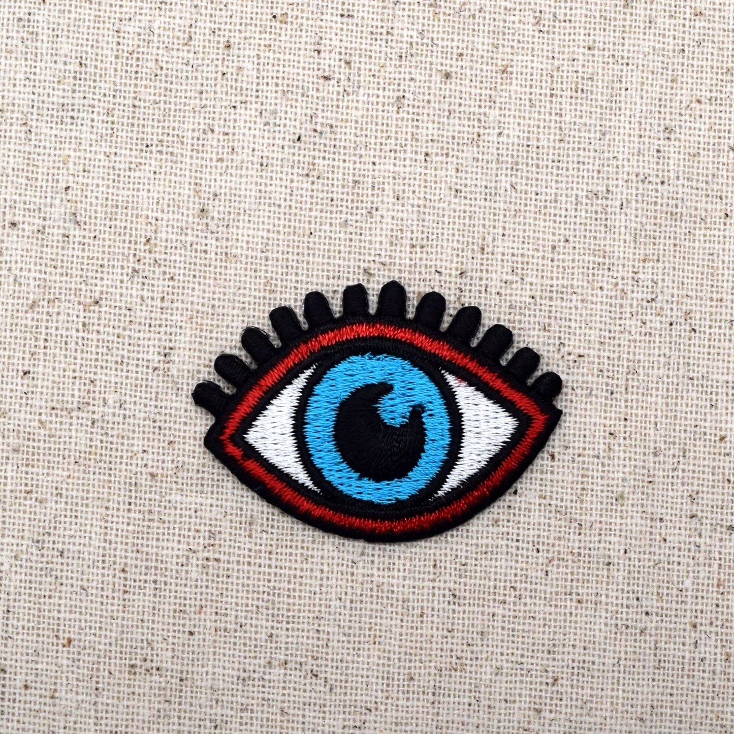 Blue Eye - Eyelashes - Iron on Applique/Embroidered Patch - 697133-A