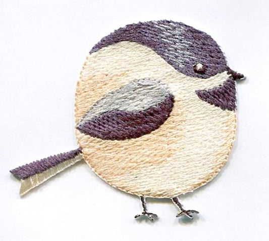 Chubby Chickadee - Bird - Spring/Nature - Iron on Applique/Embroidered Patch - 697353-A