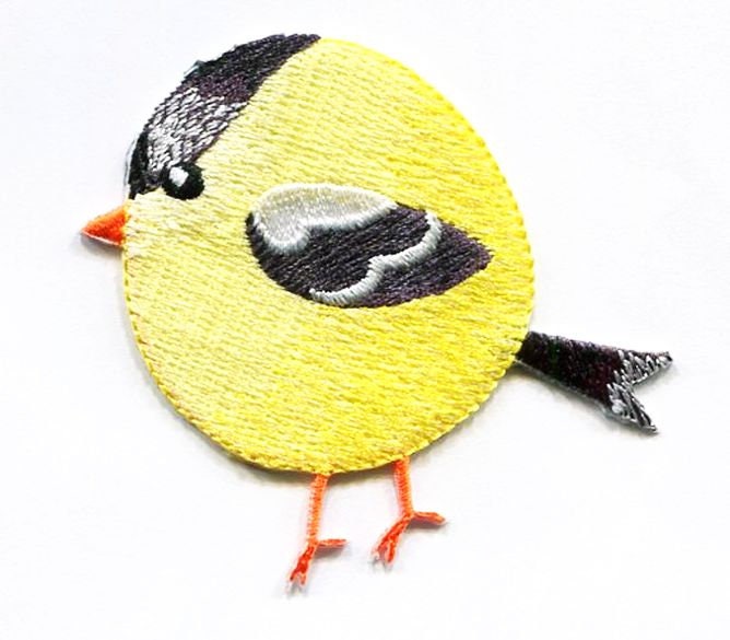 Chubby Goldfinch - Yellow Finch - Bird - Spring/Nature - Iron on Applique/Embroidered Patch - 697356-A