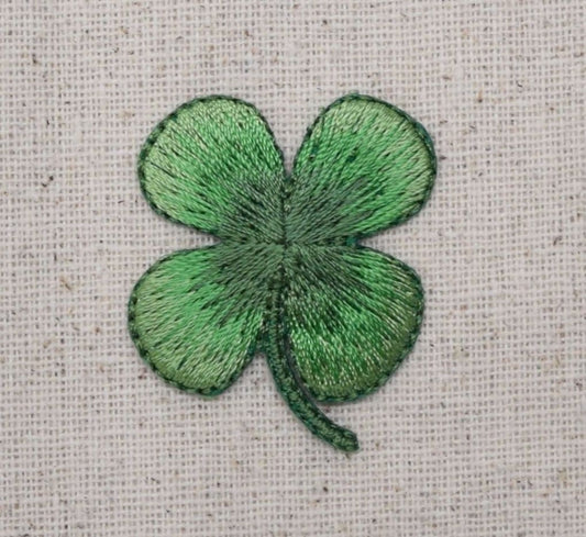 Four-Leaf Clover - Shamrock - Embroidered Iron on Patch