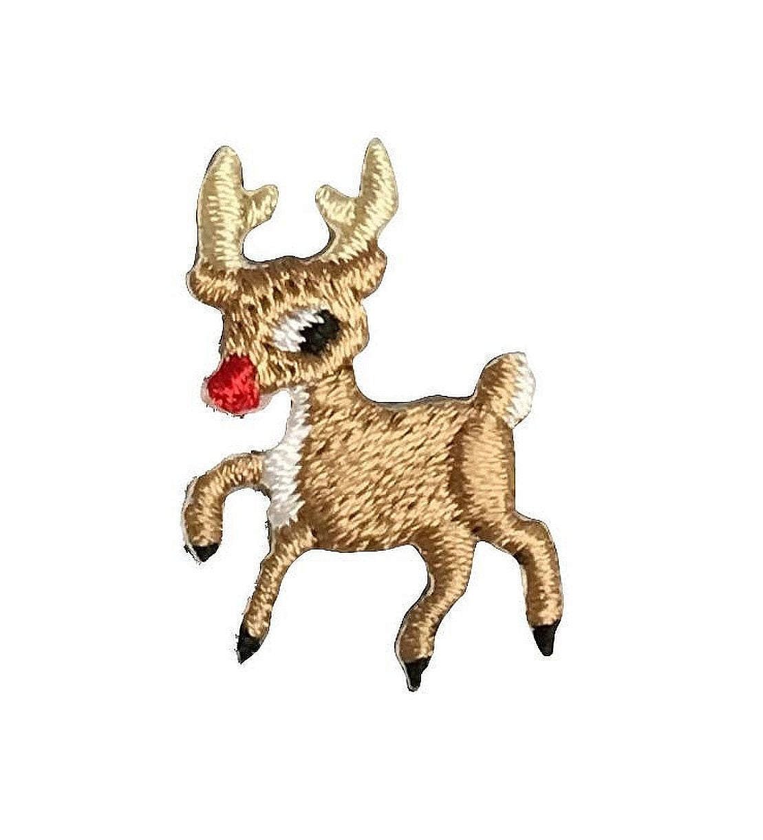 Mini/Small - Reindeer - Christmas - Iron on Applique - Embroidered Patch