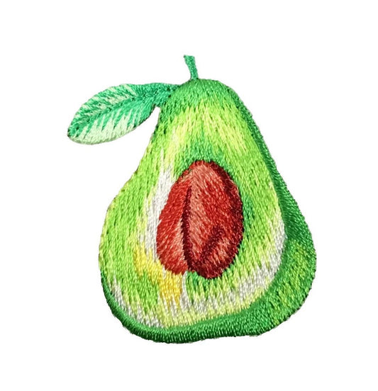 Avocado - Fruit/Food - Vegan - Iron on Applique - Embroidered Patch - 1144462-A