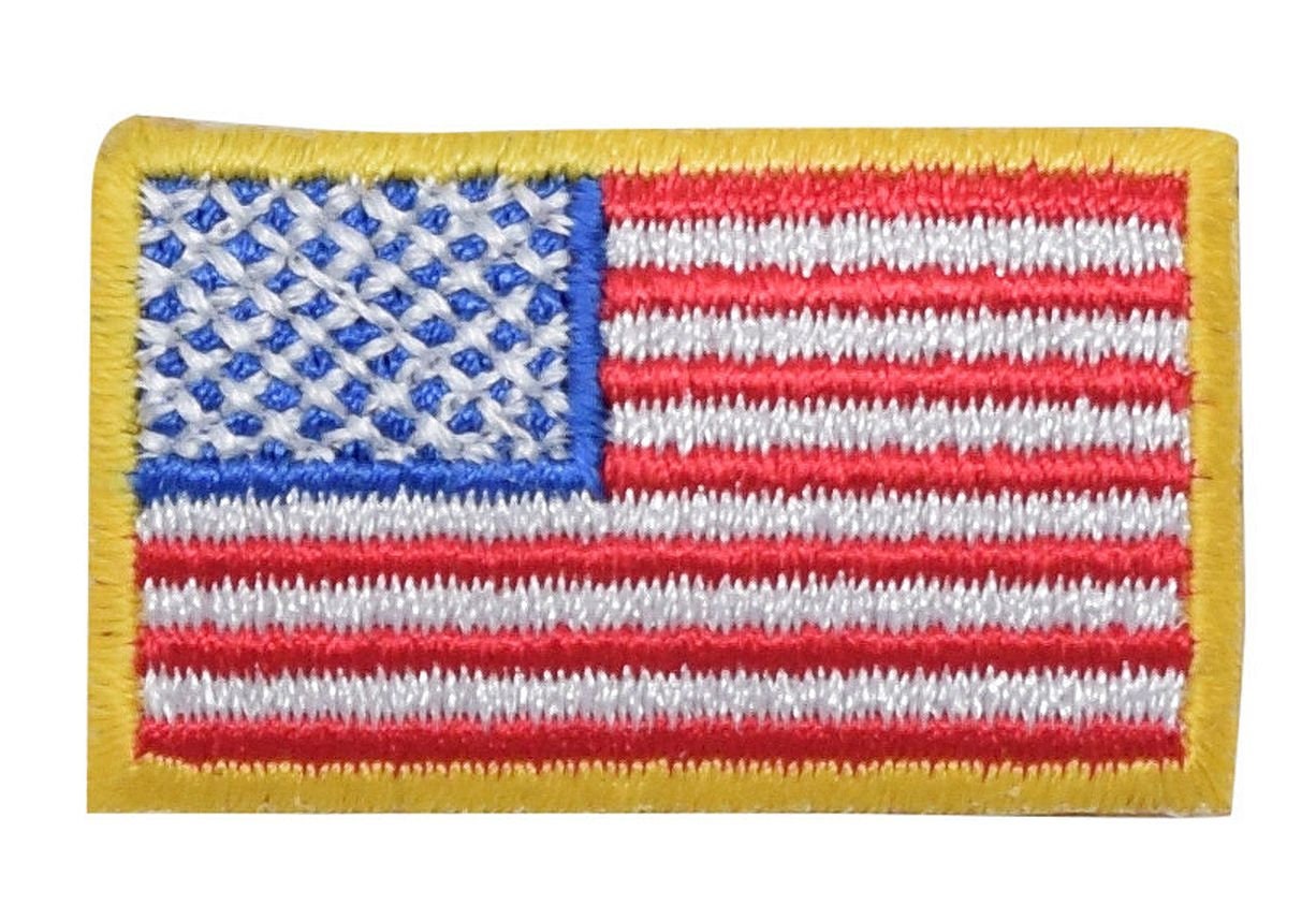 American Flag - Small  - USA - Patriotic - Iron on Applique - Embroidered Patch