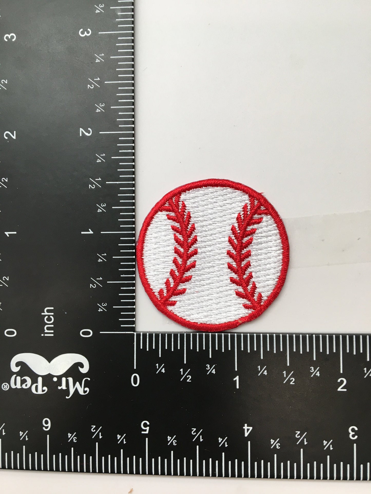 Baseball - 1.5" - Sports Ball - Embroidered Patch - Iron on Applique - WA229