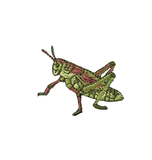 Grasshopper Embroidered Iron on Patch