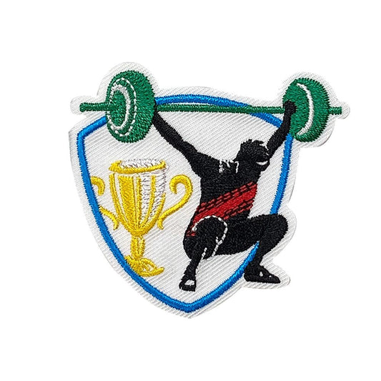 Competitive Sports - Weightlifting Embroidered Iron on Patch