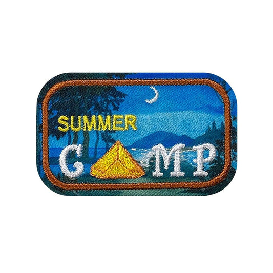 Summer Camp - Iron on Embroidered Patch