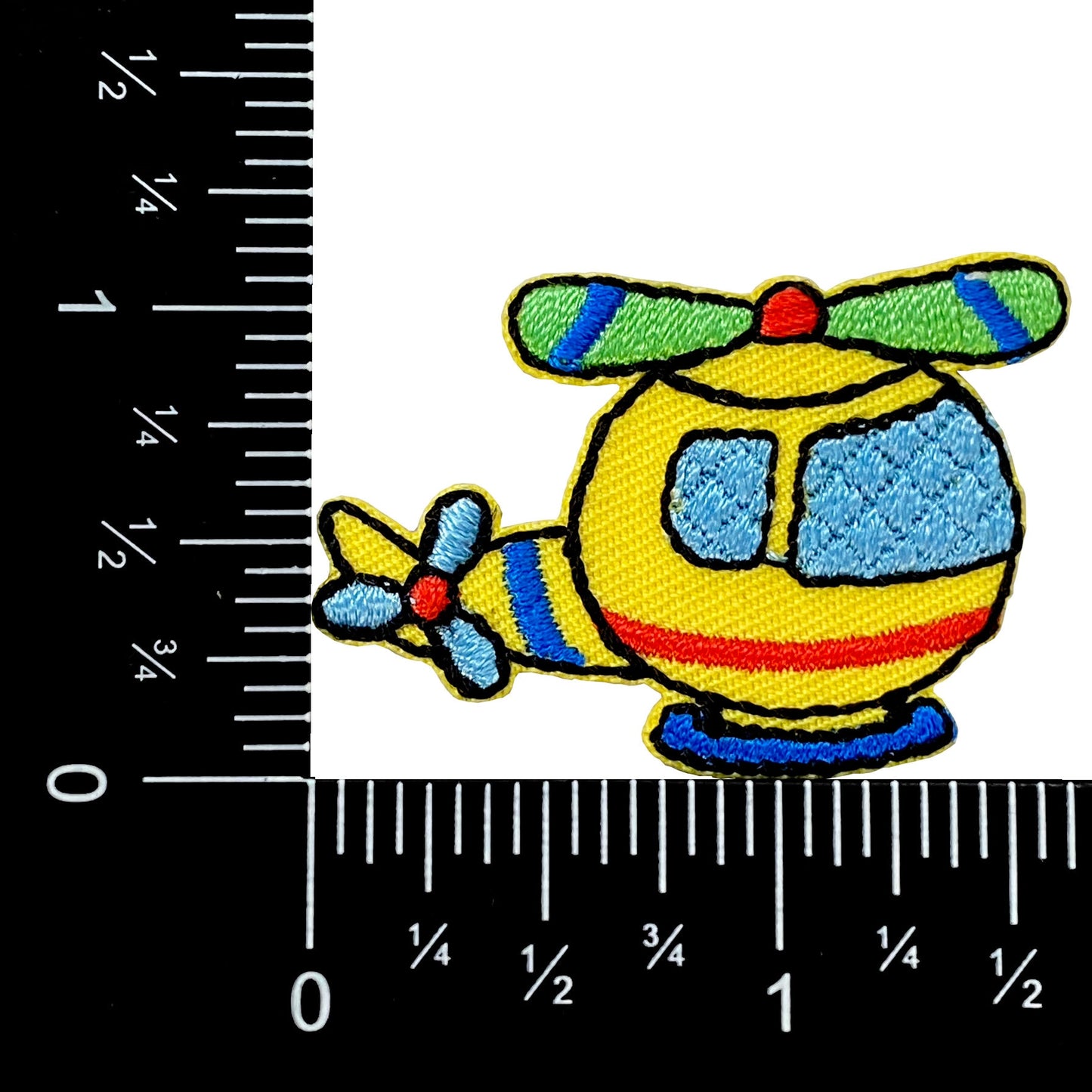 Helicopter - Iron on Embroidered Patch