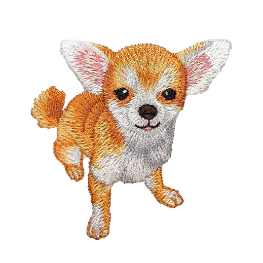 Chihuahua Puppy Dog Embroidered Iron on Patch