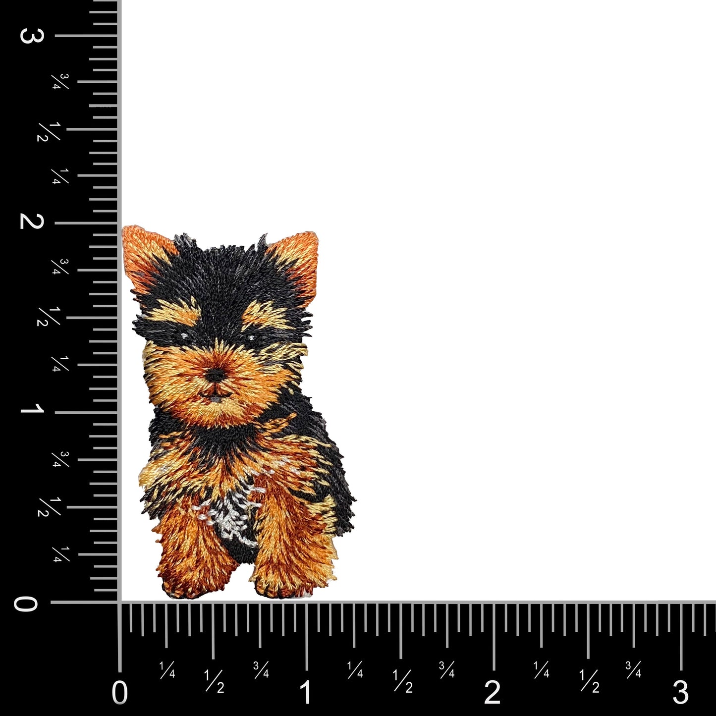 Teacup Yorkie Puppy Dog Embroidered Iron on Patch