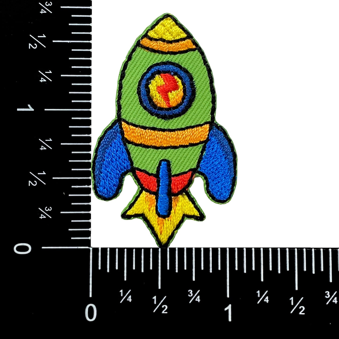 Space Rocket ship Embroidered Iron on Patch