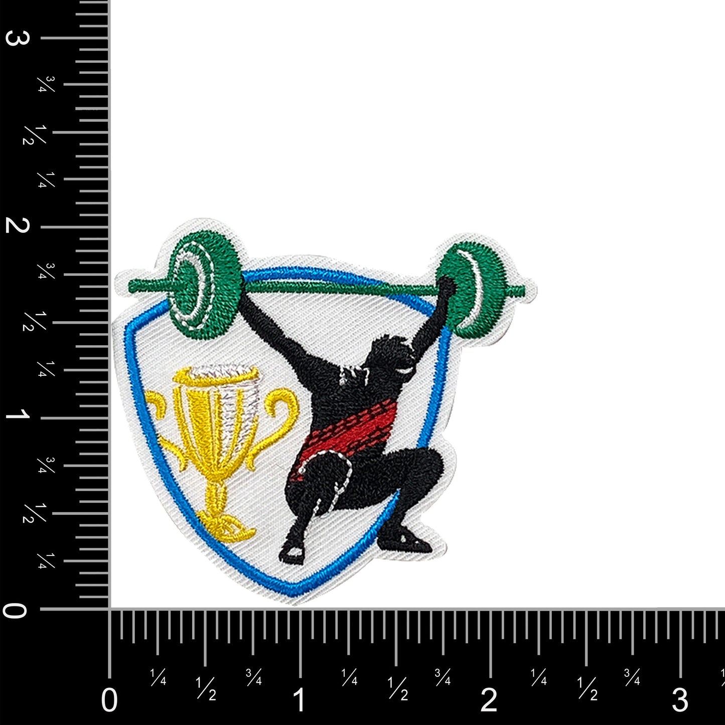 Competitive Sports - Weightlifting Embroidered Iron on Patch