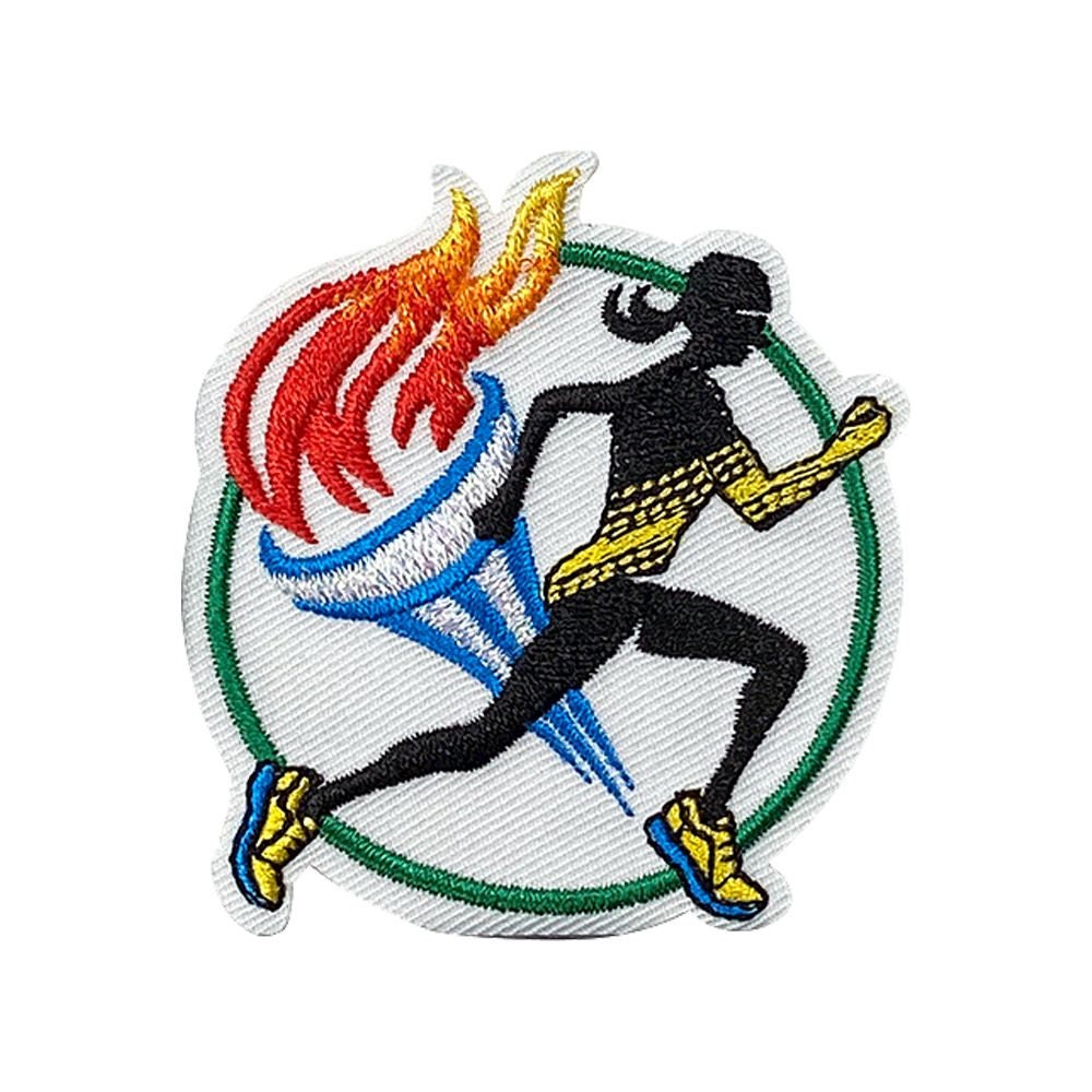 Competitive Sports - Torch Relay/Running - Embroidered Iron on Patch