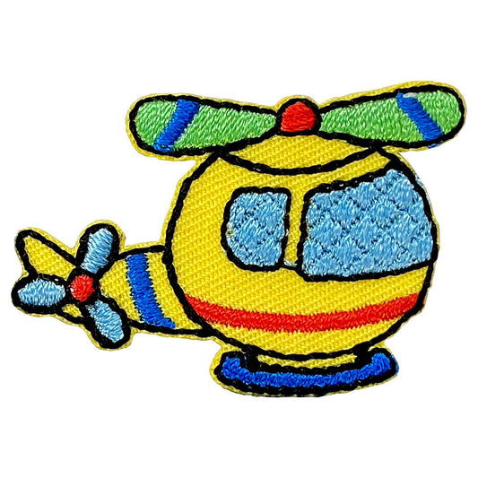 Helicopter - Iron on Embroidered Patch