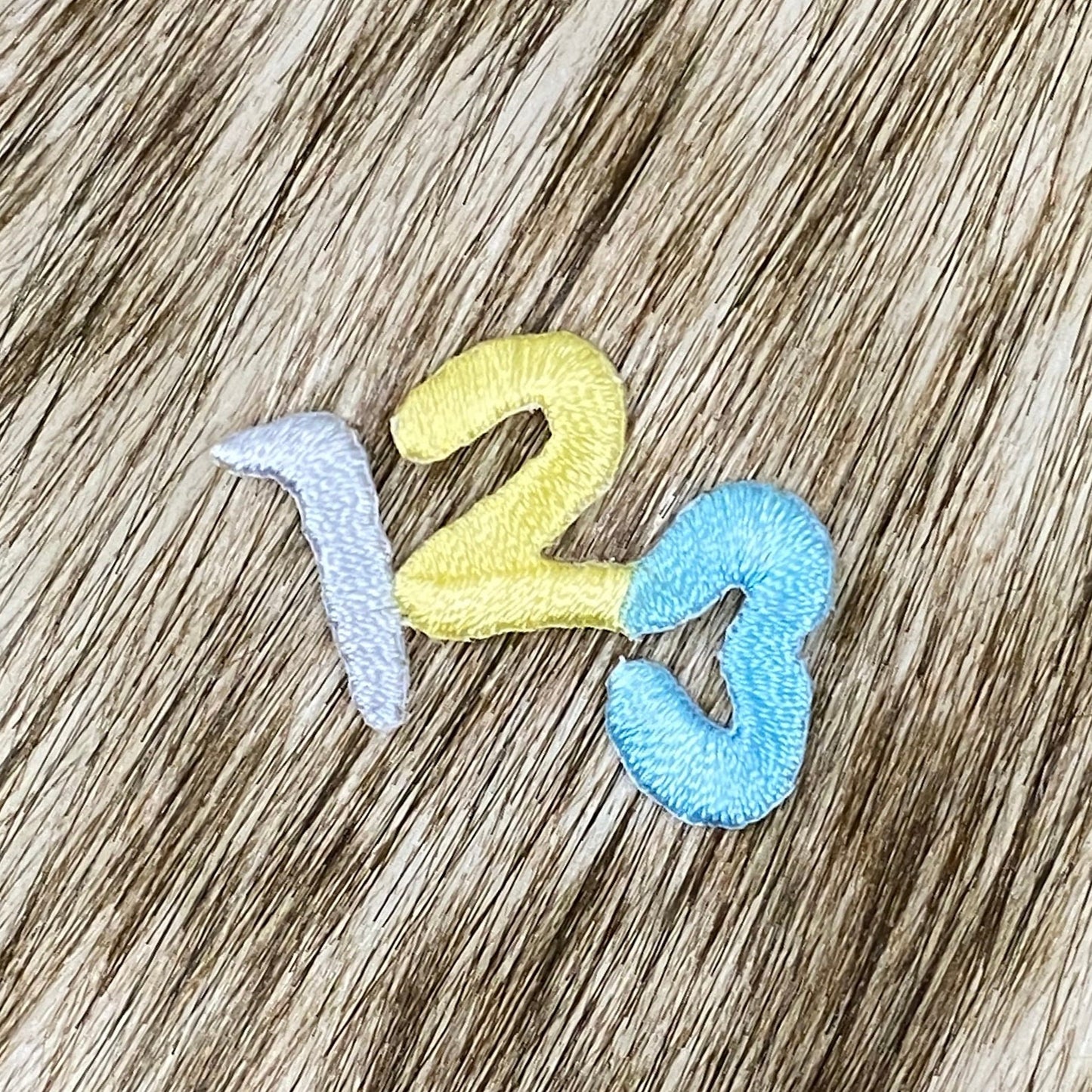 Numbers 123 - Baby Pastel Blue and Yellow