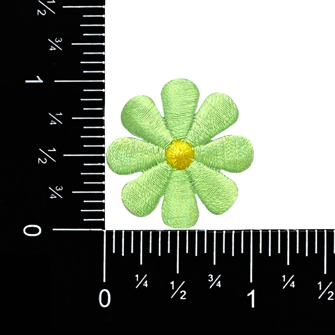 1" Neon Green Daisy Flower