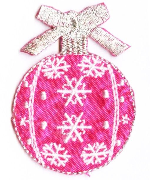 Christmas - Ball Ornaments - Iron on Patch