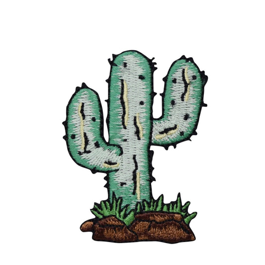 Western Cactus - Saquaro - Desert - Embroidered Iron on Patch