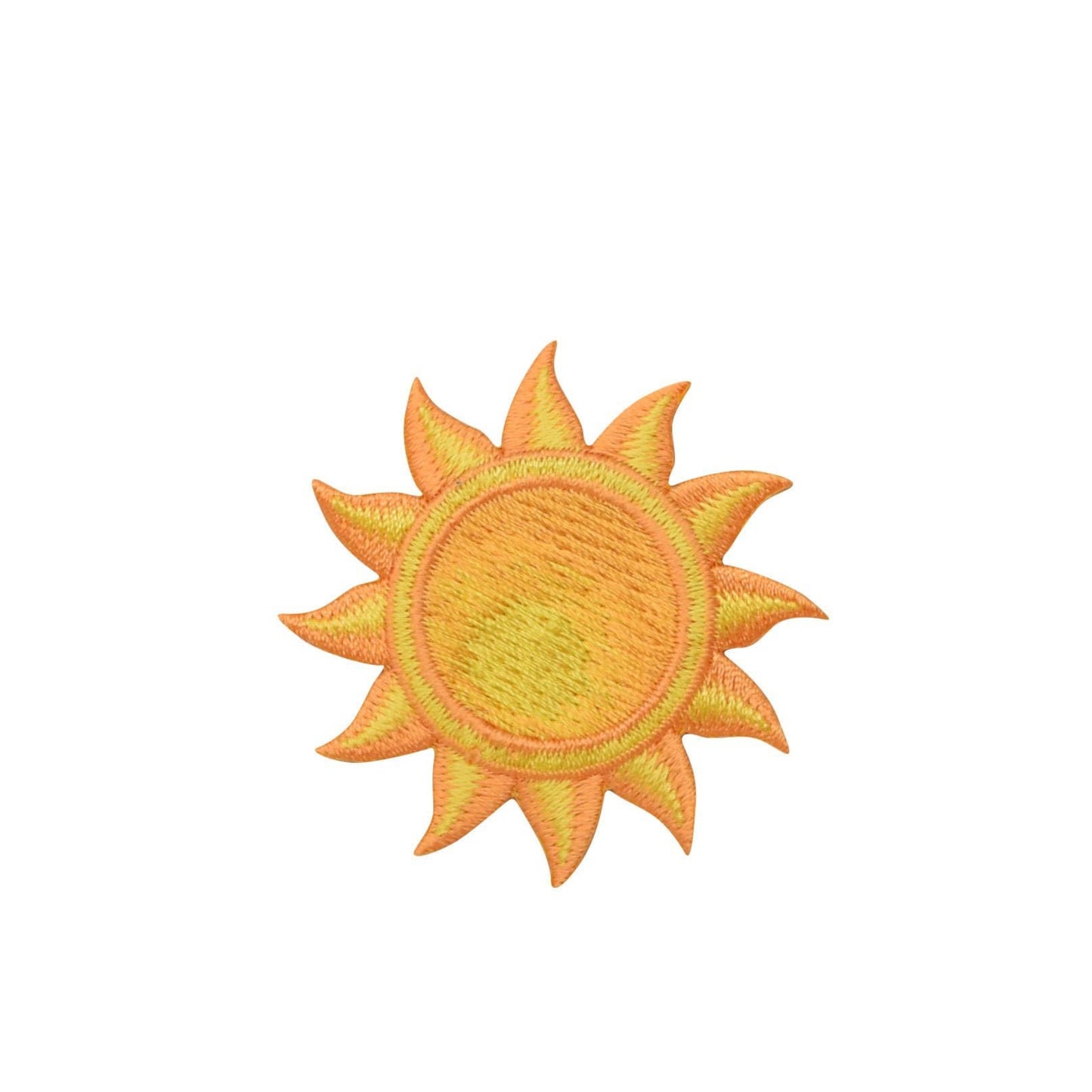 Yellow Sun - Tropical - Summer - Iron on Applique - Embroidered Patch