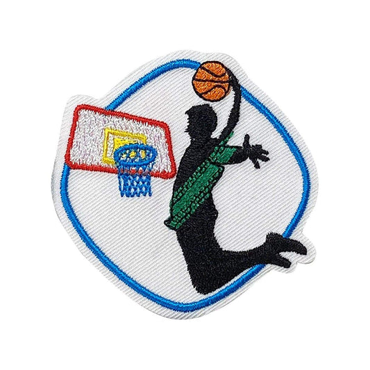 Competitive Sports - Basketball Embroidered Iron on Patch