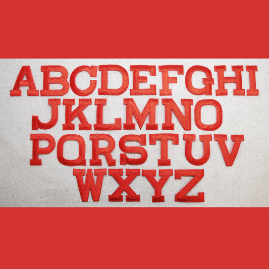 1" Alphabet Letter - Red