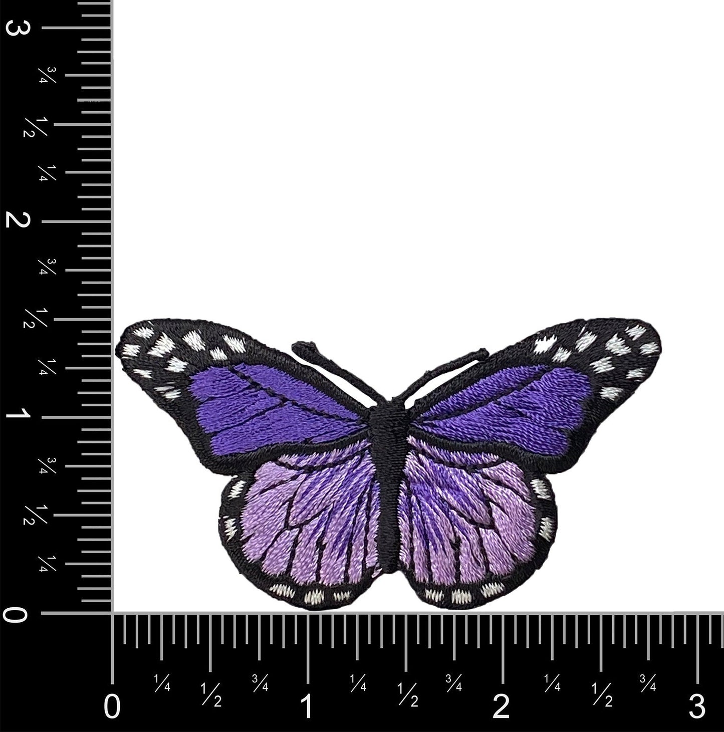 Purple Butterfly Embroidered Iron on Patch