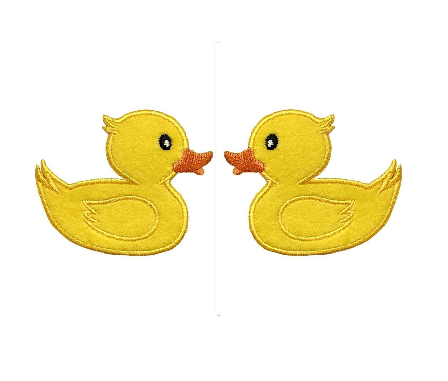 Yellow Duck, Rubber Duckie Ducky, Facing Left or Facing Right, - Iron on Patch