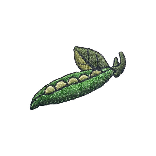 Sweet Pea Pod - Embroidered Iron on Patch