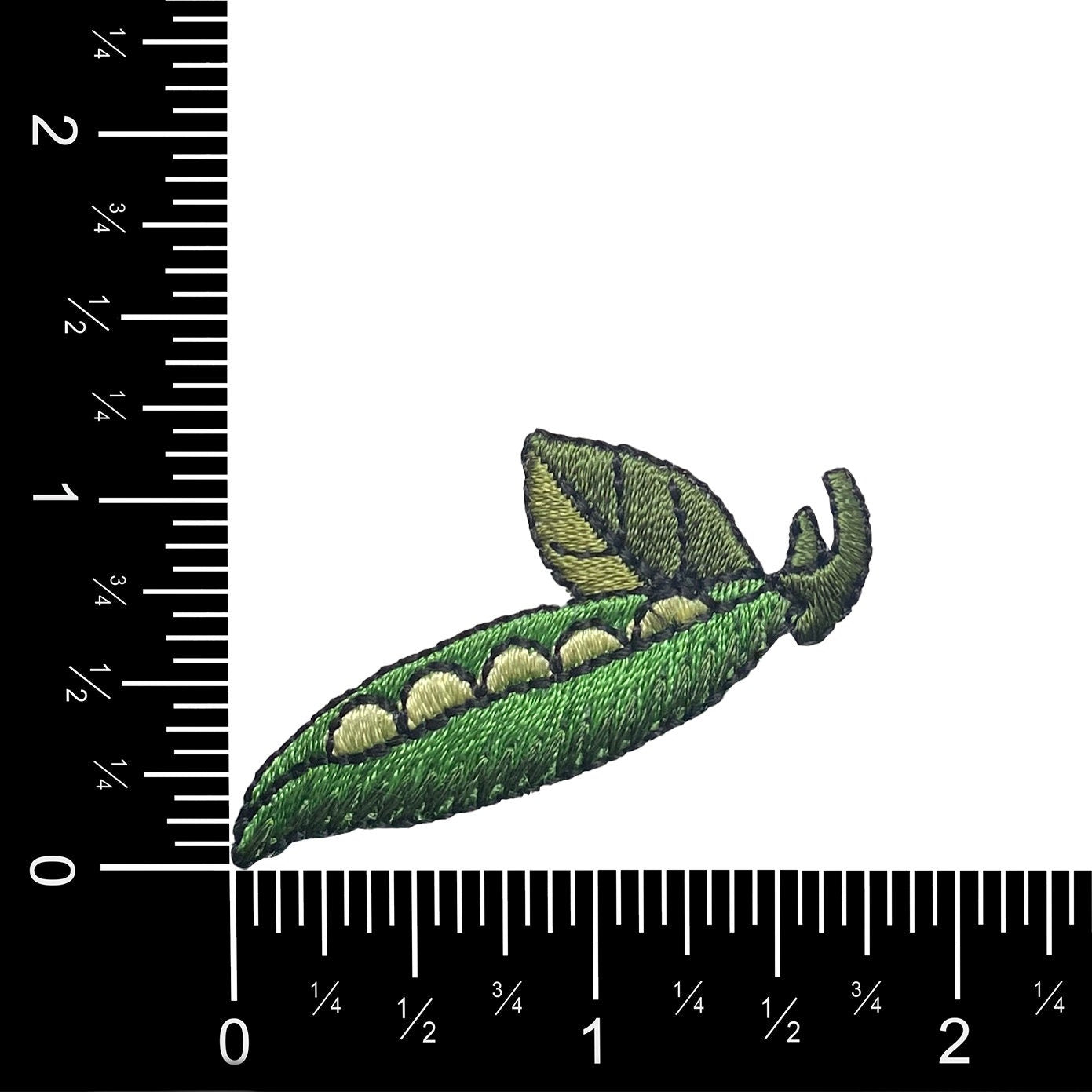 Sweet Pea Pod - Embroidered Iron on Patch