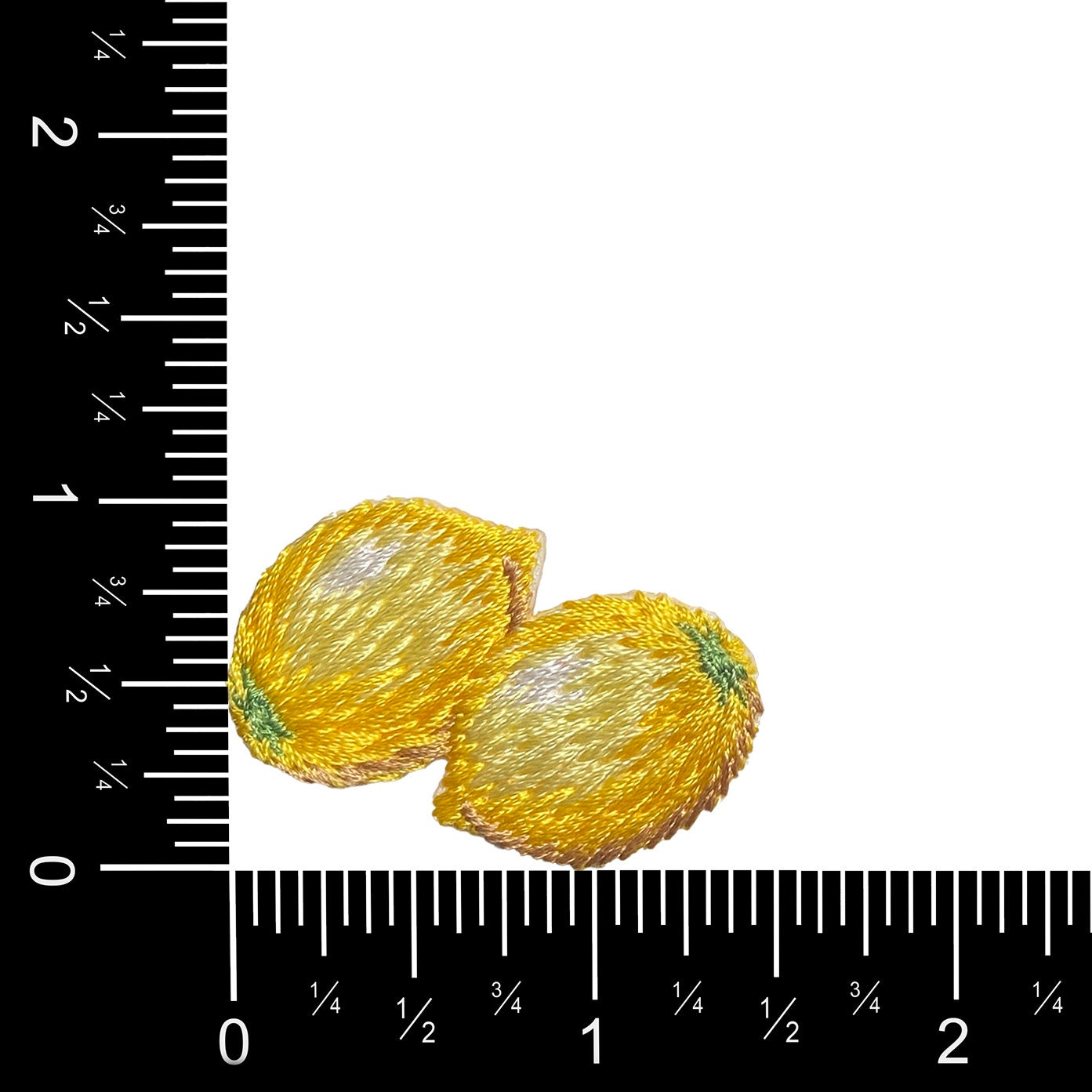 Two Yellow Lemons - Embroidered Iron on Patch