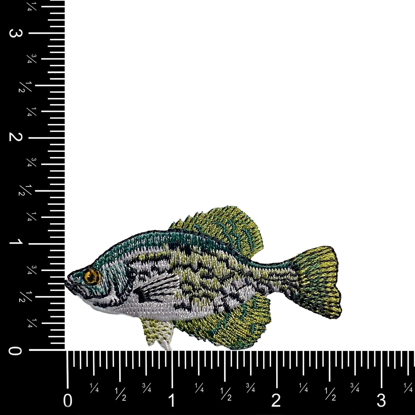 Crappie, Fish, Fishing, Embroidered, Iron-on Patch