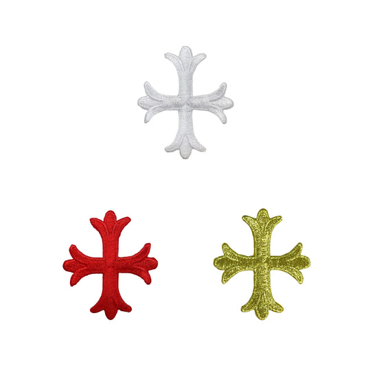 2” Patonce Cross, Fleur De Lis